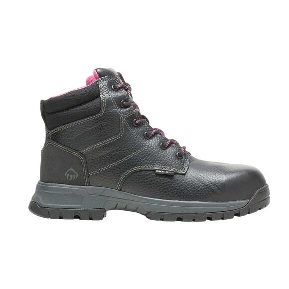 Wolverine Womens Piper Composite-Toe 6" Work Boot US 7 M Black WP Leather NIB - Picture 2 of 13